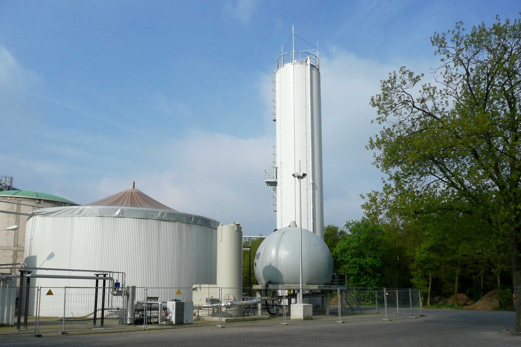 BIODIGAT® Anaerobe Abwasserbehandlung - Doppelmembrangasspeicher Biogasanlage