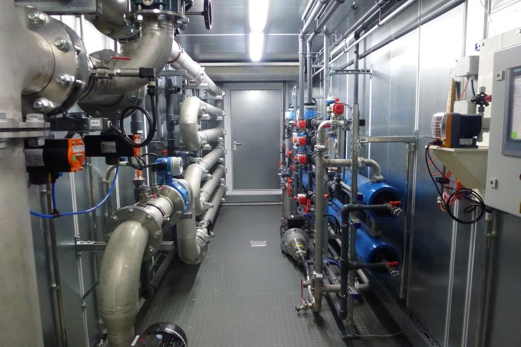 Unidad central de una planta de tratamiento de condensados y destilados diseñada por WEHRLE