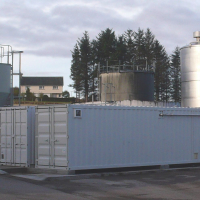 MBR en contenedor para el tratamiento de aguas residuales de destilería