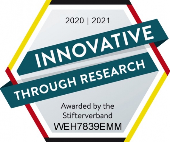 WEHRLE ausgezeichnet vom Stiftverband des BMBF - innovativ durch Forschung 