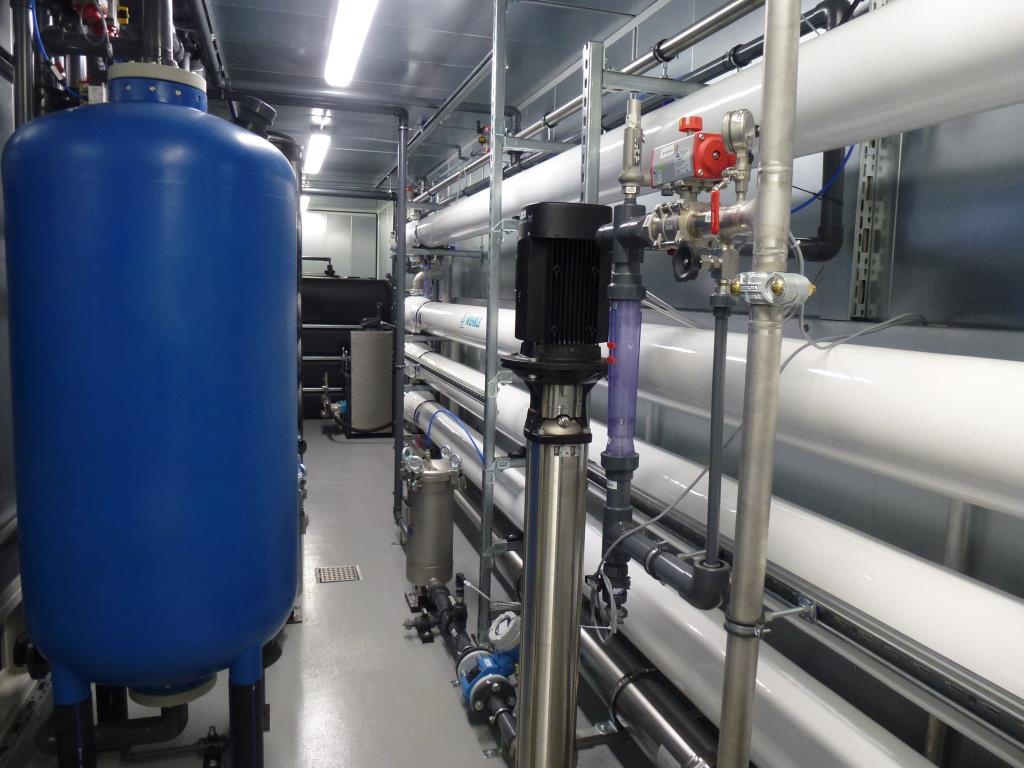 Example of a Reverse Osmosis plant (container design)